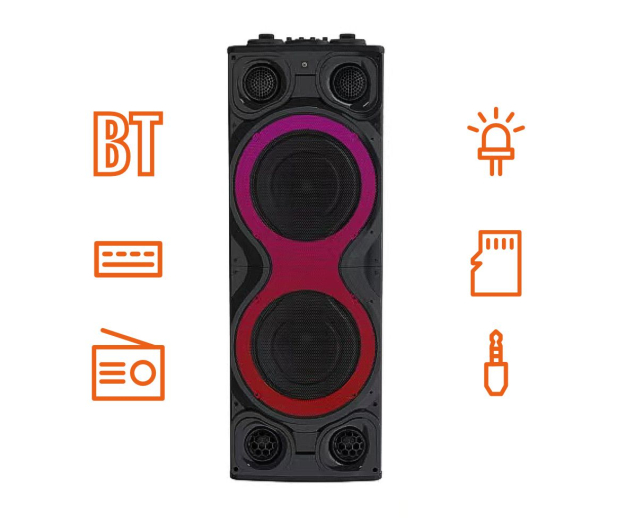 MANTA MINOS PRO SPK1204X800D zestaw głośników BT, karaoke + imkrofon - 1476990 - zdjęcie 3